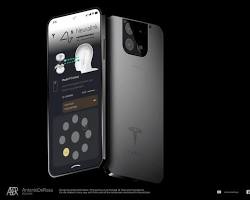 Image of Tesla Pi Phone (Rumored design)