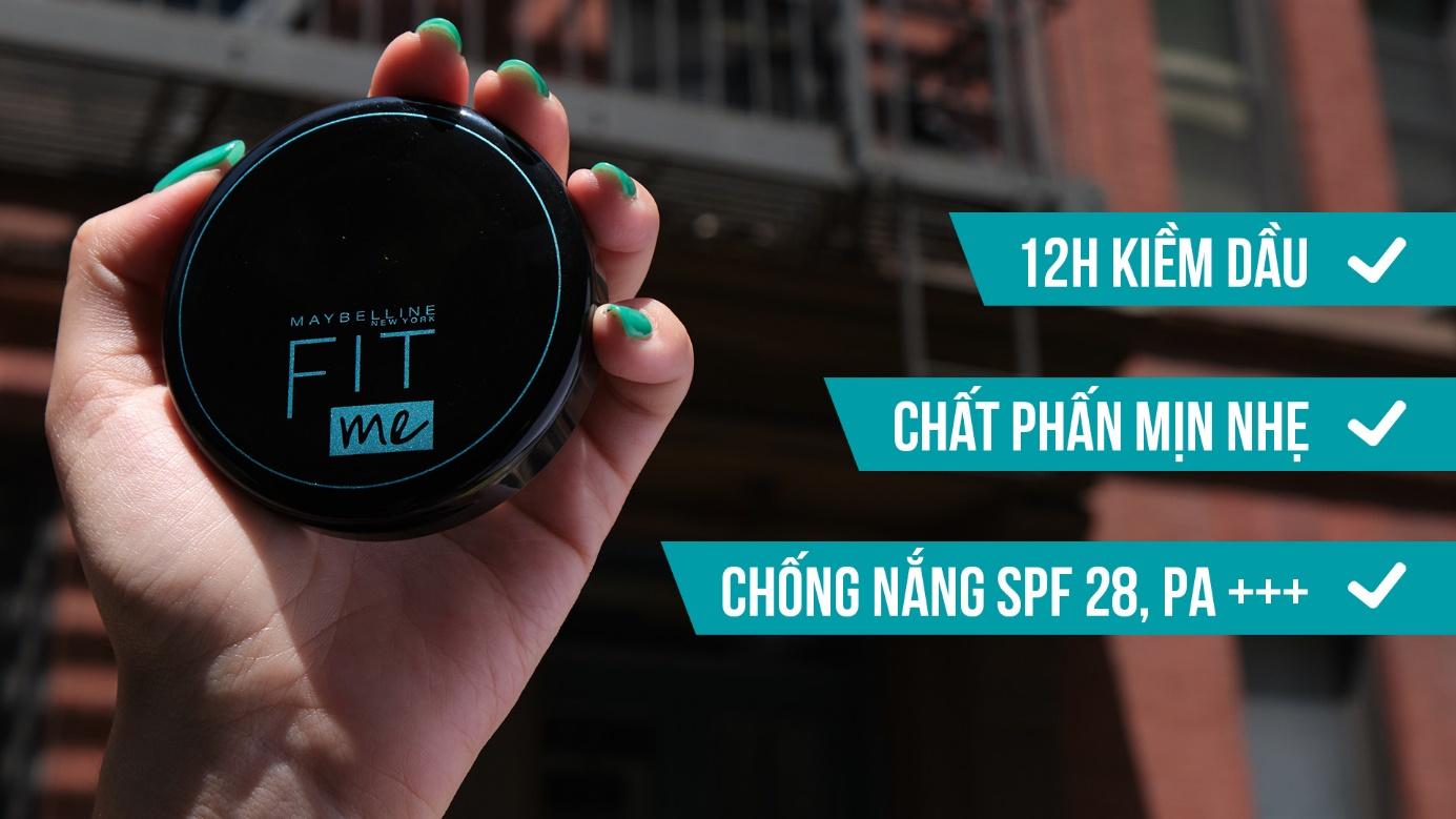 Phấn Nền Kiềm Dầu Chống Nắng 12H Mịn Lì Lâu Trôi Maybelline Fit Me Matte Poreless Compact Powder SPF28 PA+++ hiện đã có mặt tại Hasaki