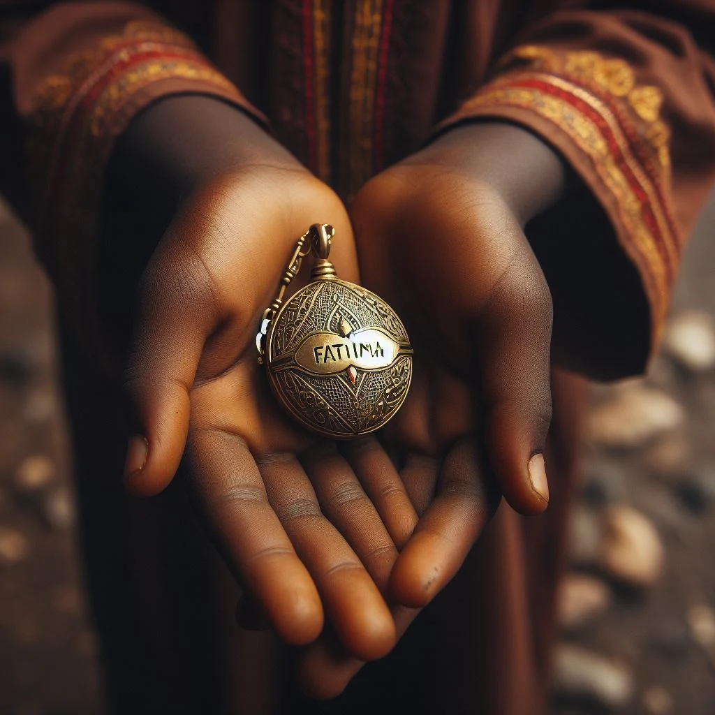 Close-up of the locket