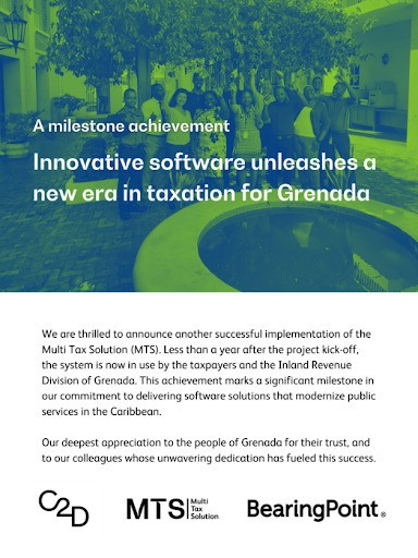 Successful Implementation of MTS Unleashes New Era in Taxation for Grenada: enter GTAX