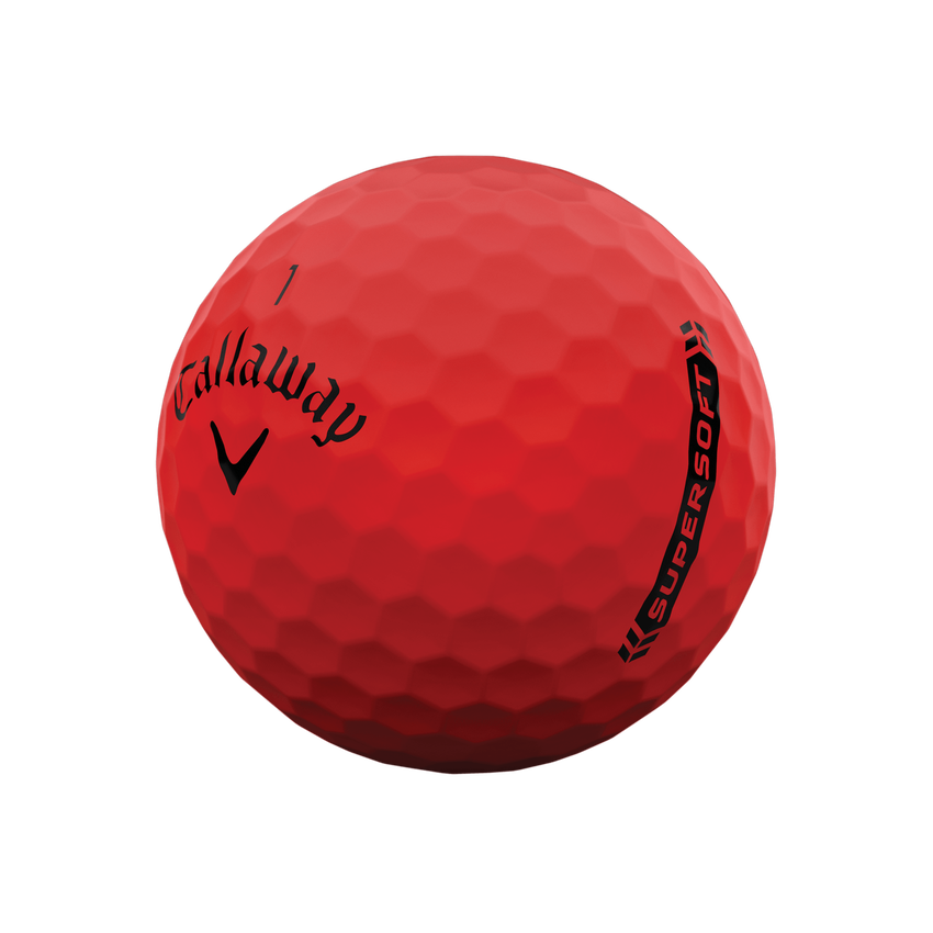 Callaway SuperSoft Matte Red Golf Balls - O'Dwyers Golf Store
