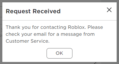 Roblox - request received 