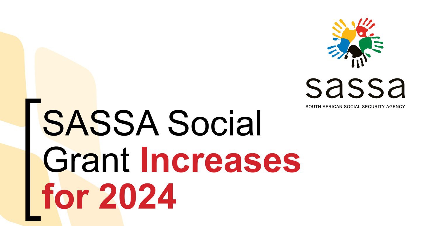 Breaking: SRD SASSA increases grant amounts for 2024 SASSA Social and logo on HD background
