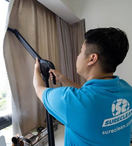 curtain cleaning service in kallang with sureclean