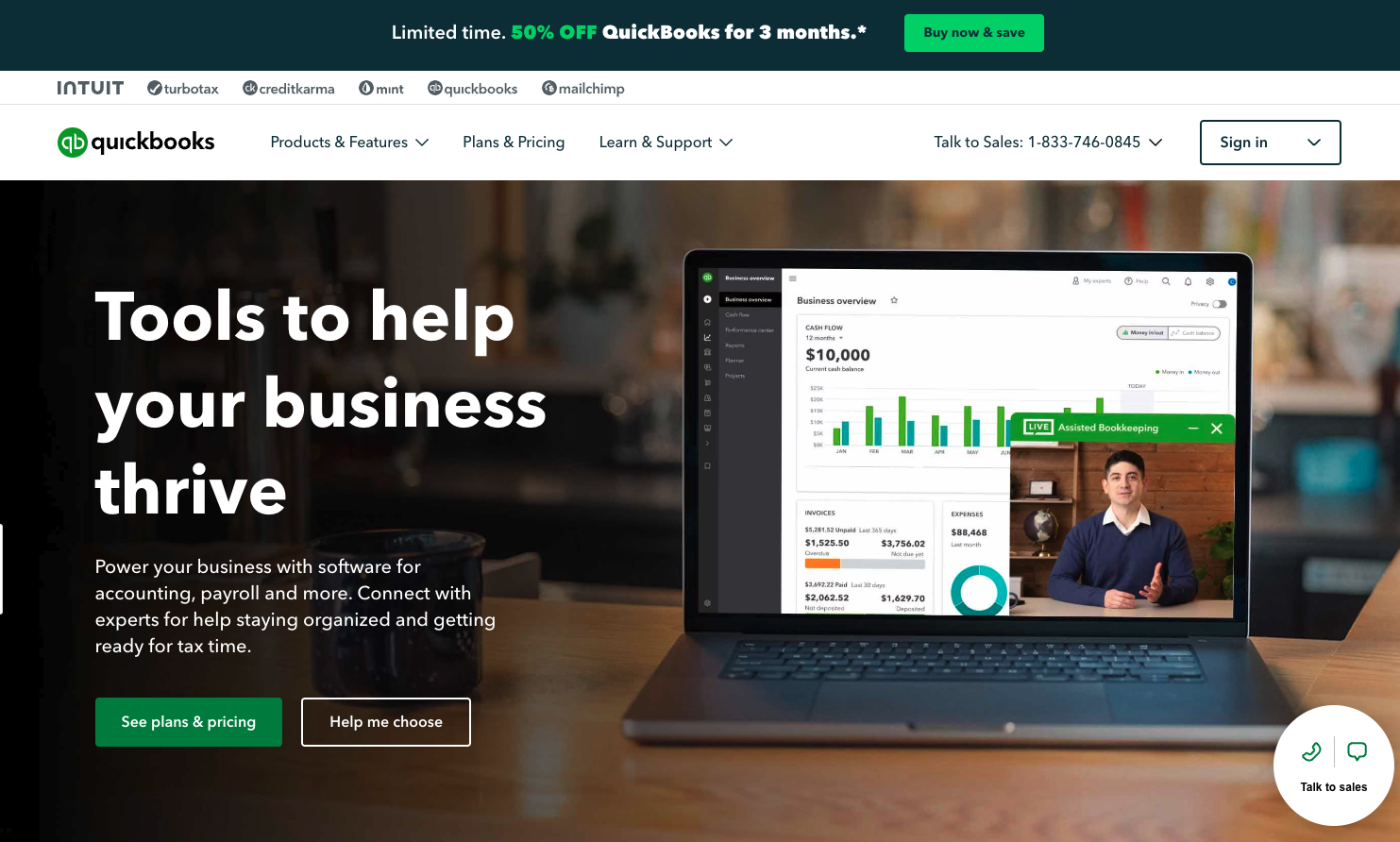 QuickBooks: Tools to help your business thrive