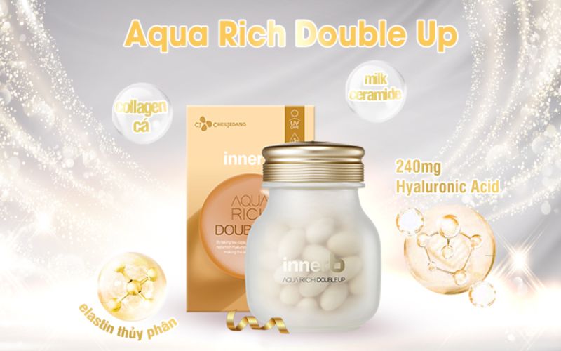 Viên Uống Cấp Nước Collagen Aqua Rich Double Up