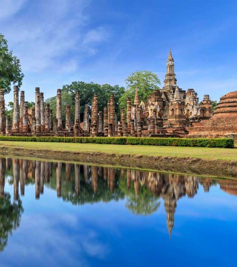 Khung cảnh bên ngoài Sukhothai 