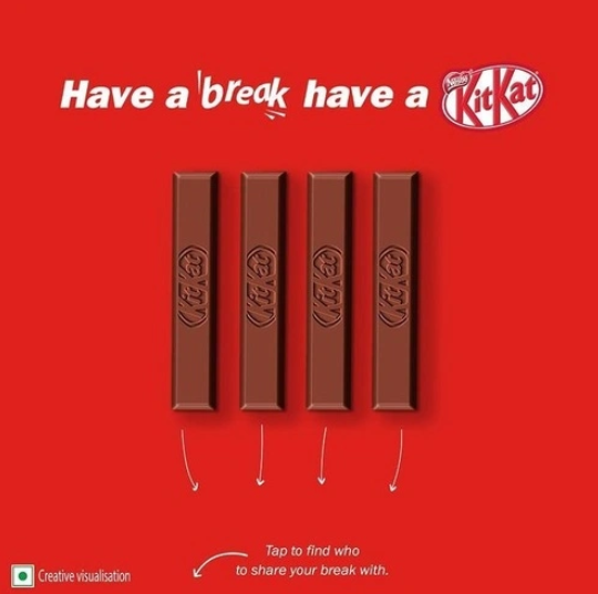 Brand asset, slogan example of Kitkat