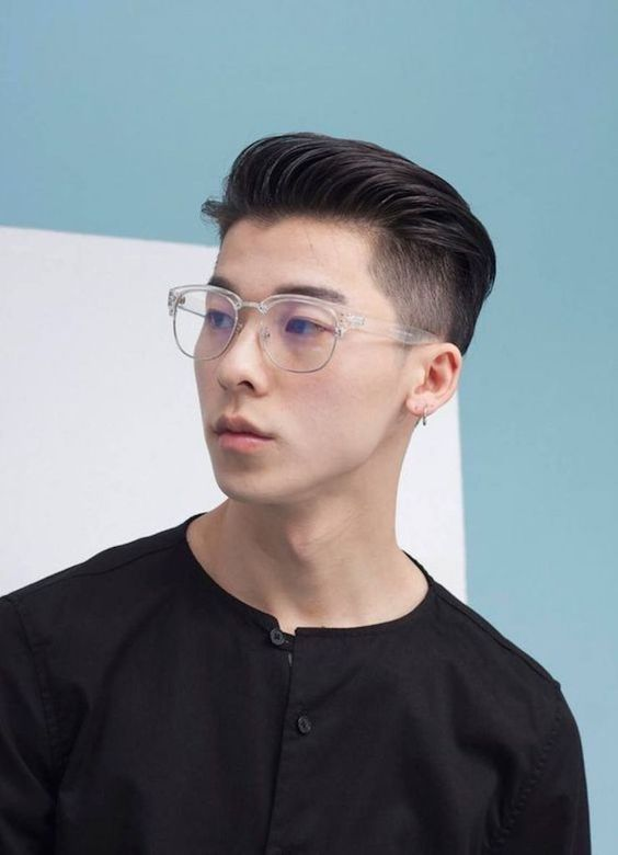 Side view of a Korean guy rocking the undercut