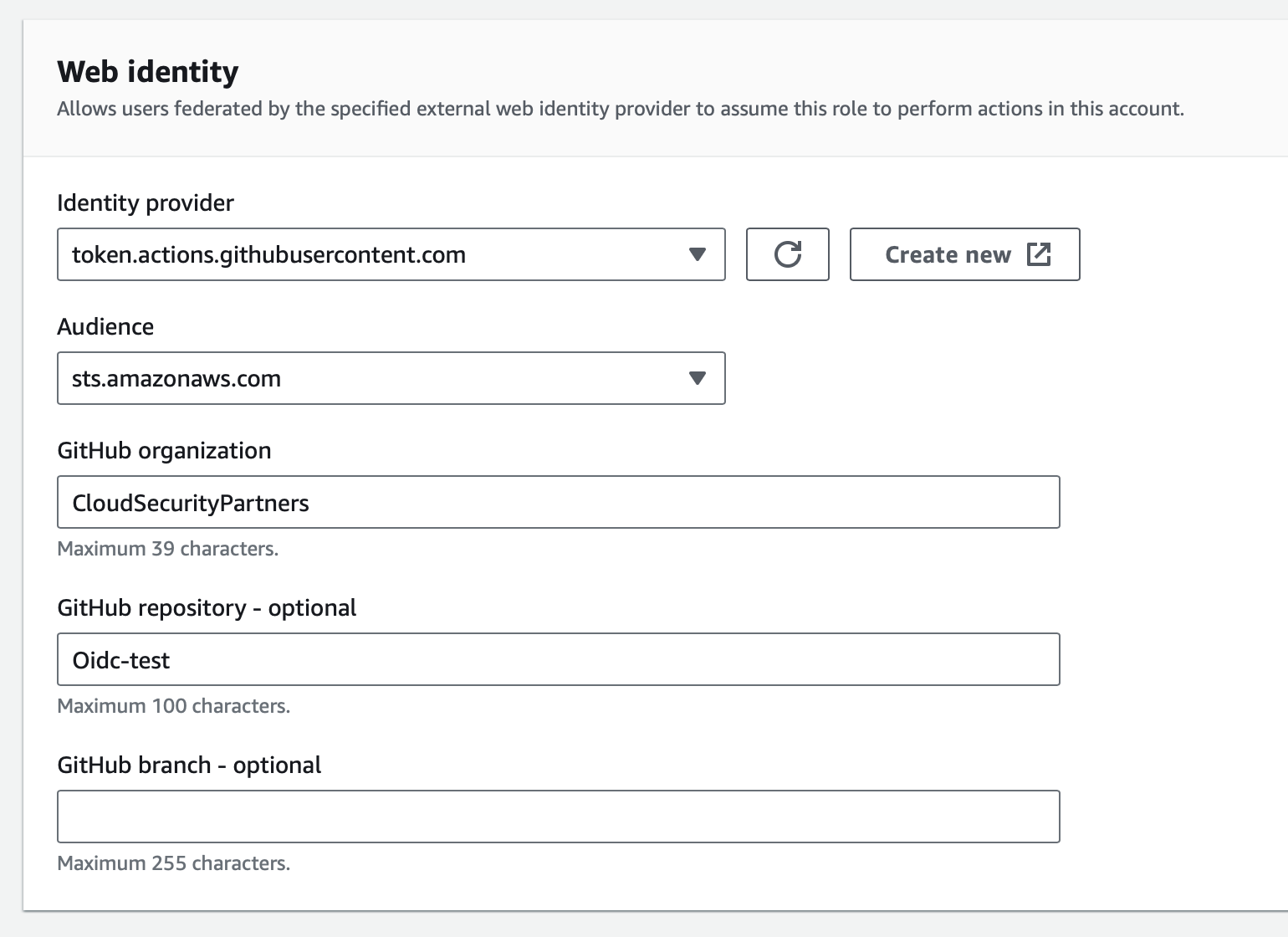 OIDC for GitHub Actions