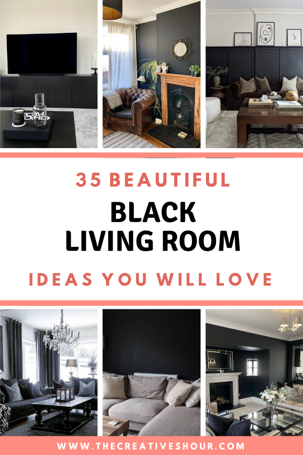 35 Classic & Elegant Black Living Room Ideas