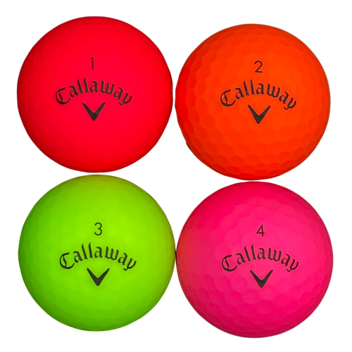 Callaway Supersoft Matte Color Mix - 100 Pack | Premium Used Golf Balls |  Golf Ball Planet