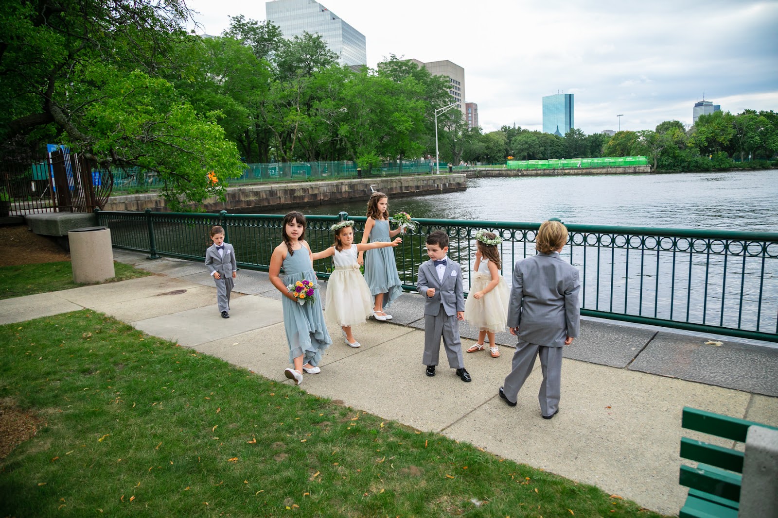 boston musuem of science wedding photographer nicole chan outside