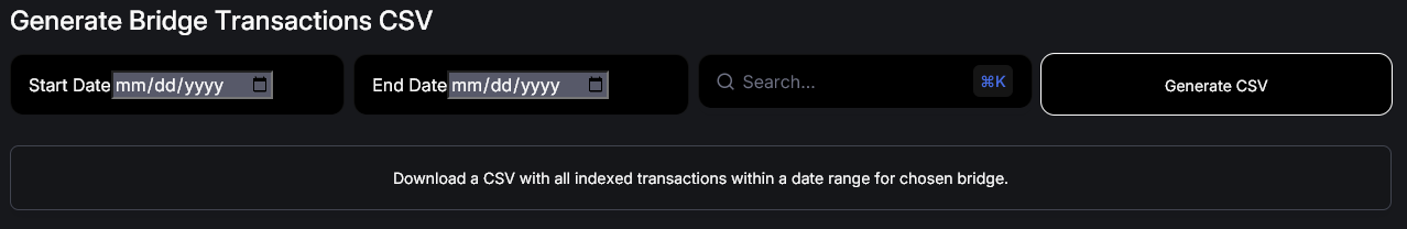 defillama bridge transactions