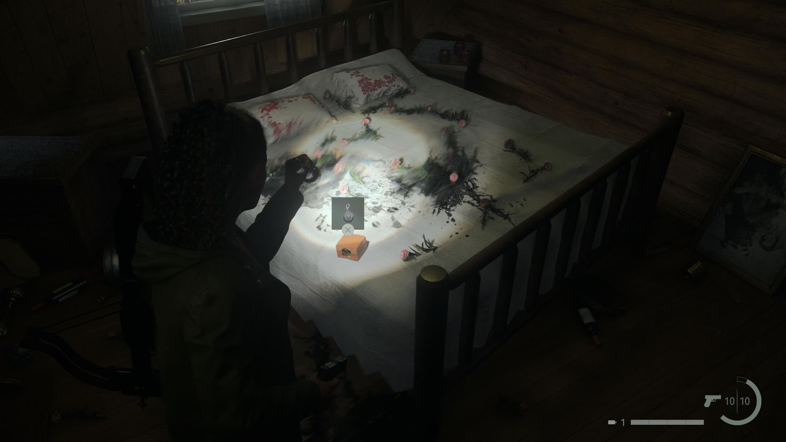 An in game screenshot of the Charm box you get when completing the Ranger Cabin nursery rhyme in Alan Wake 2. 