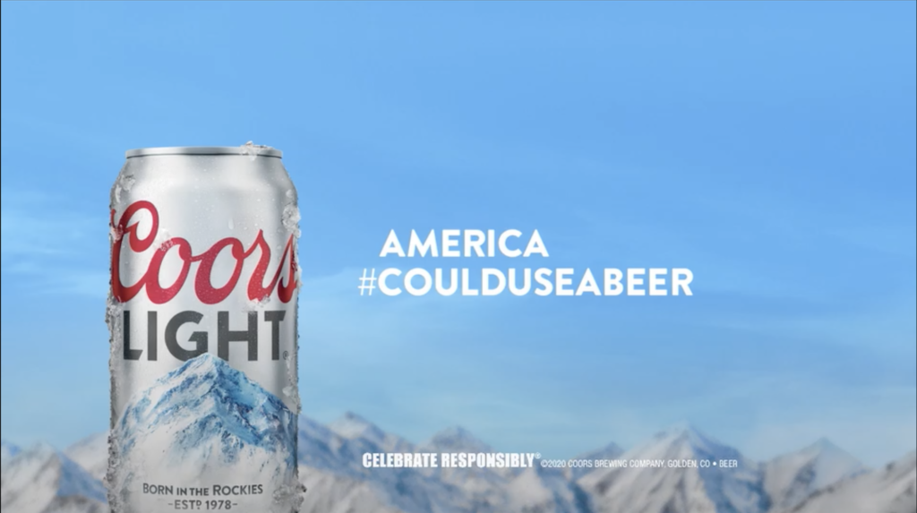 Coors Light #CouldUseABeer Campaign Image