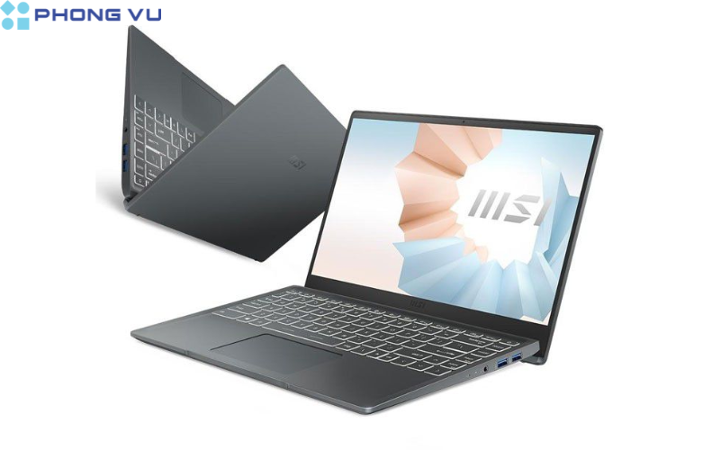 Dòng laptop MSI Modern có thiết kế mỏng nhẹ, đẹp mắt 
