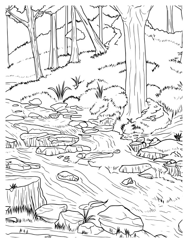 Waterfall Coloring Pages46