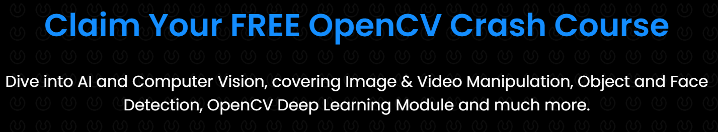 image showing OpenCV as free ai software