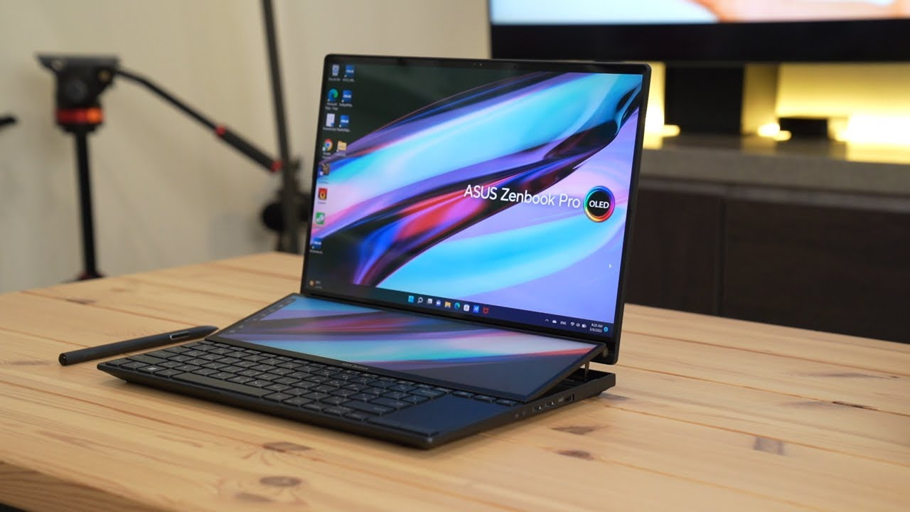 Asus Zenbook Pro 14 Duo OLED, laptop dual screen terbaik