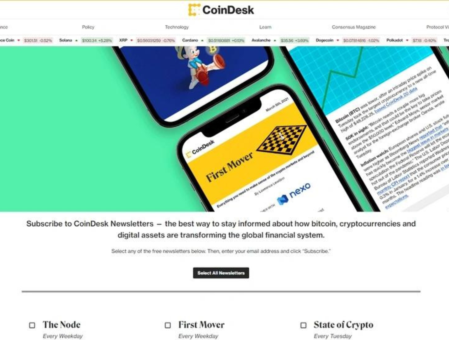best crypto newsletters