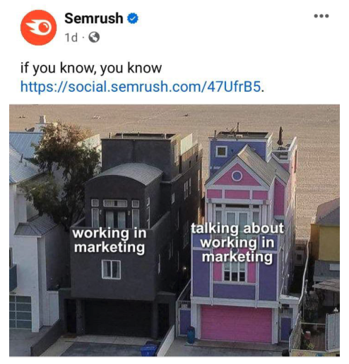 semrush meme marketing example