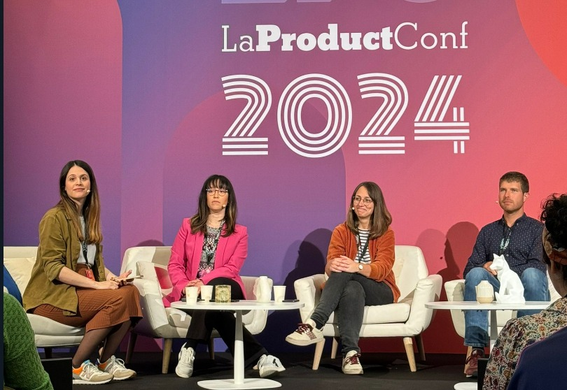 Estelle Aubouin, Amina Bouabdallah, Camille Billard-Madrières et Arnaud Breton à La Product Conf 2024