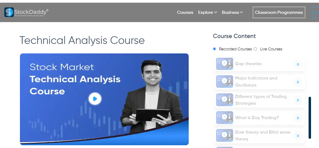 Technical Analysis Course by StockDaddy