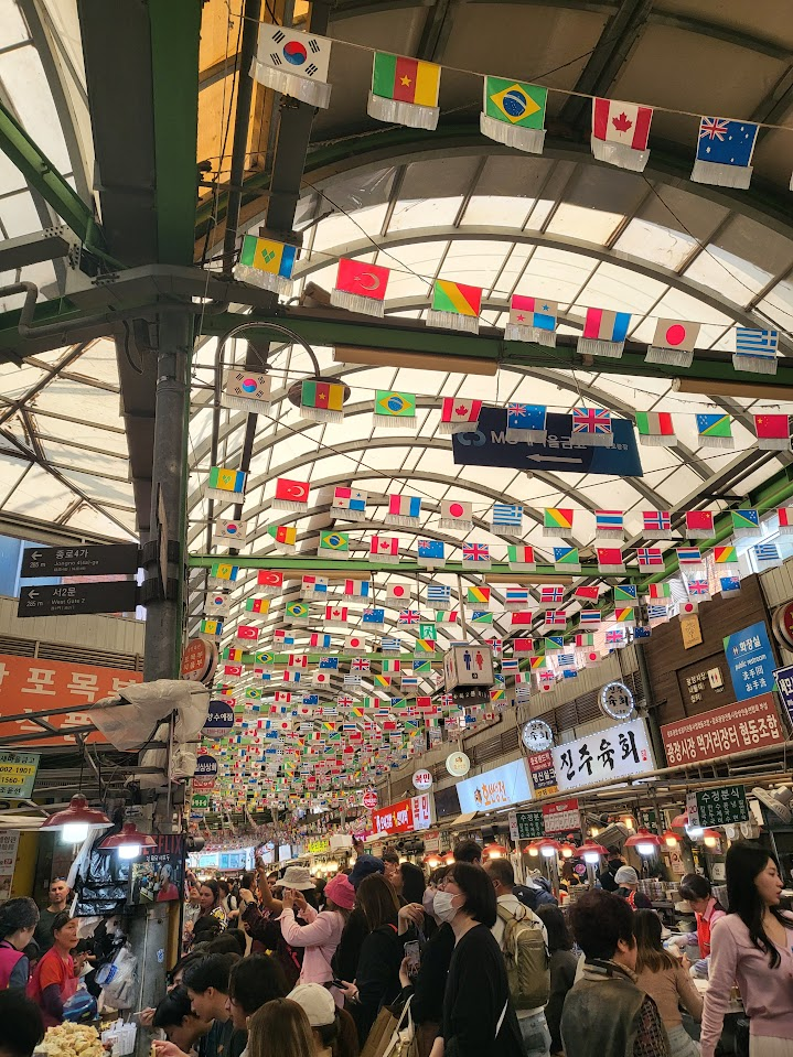 A photo of Gwangjang market taken this year.