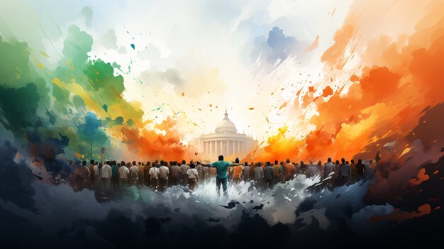 Congress Canvas Painting Politics