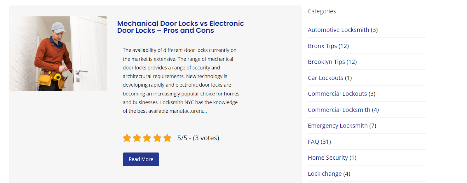 Publish Locksmith Related Blog