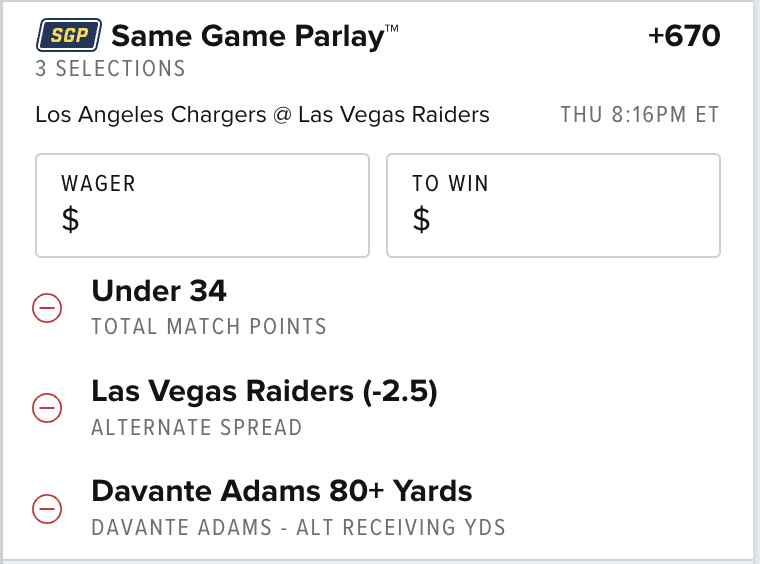 Same Game Parlay