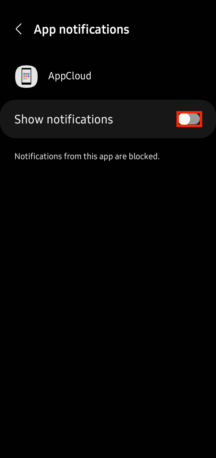 How Do I Turn off AppCloud Notifications?