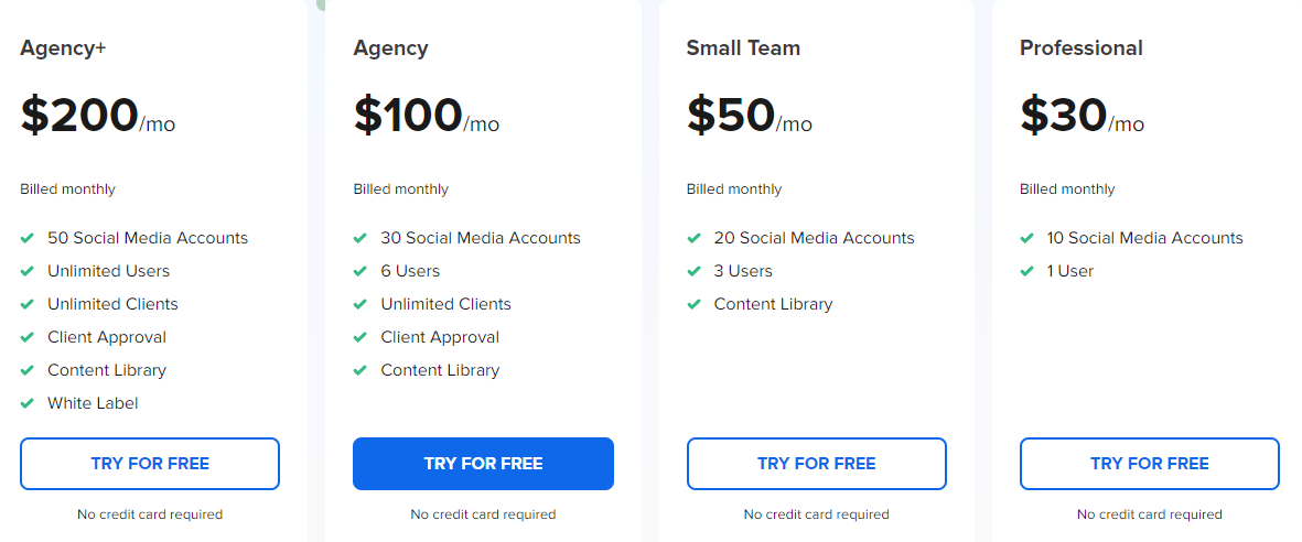 SocialPilot Pricing Plans