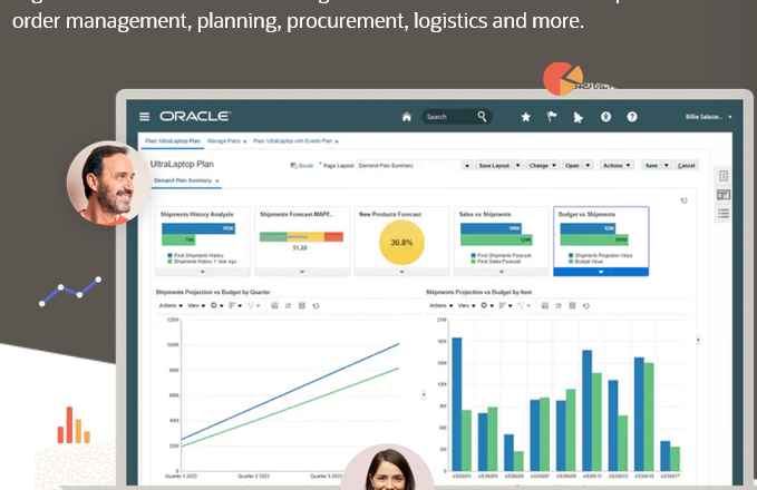 image showing Oracle as an operations management dashboard tool