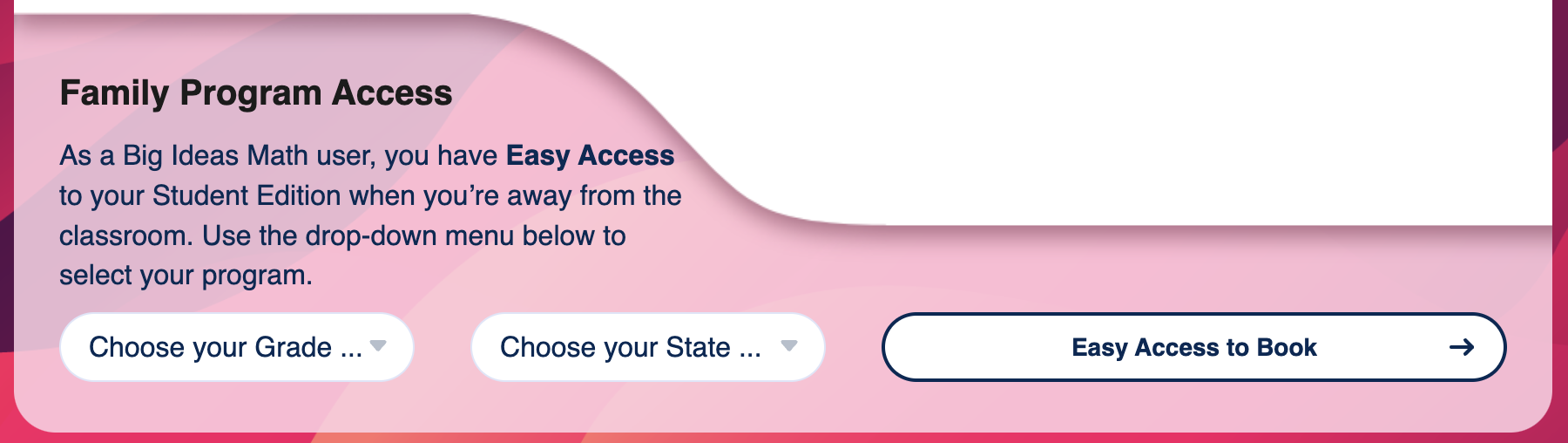 Family Program Access instructions - same information provided on webpage
