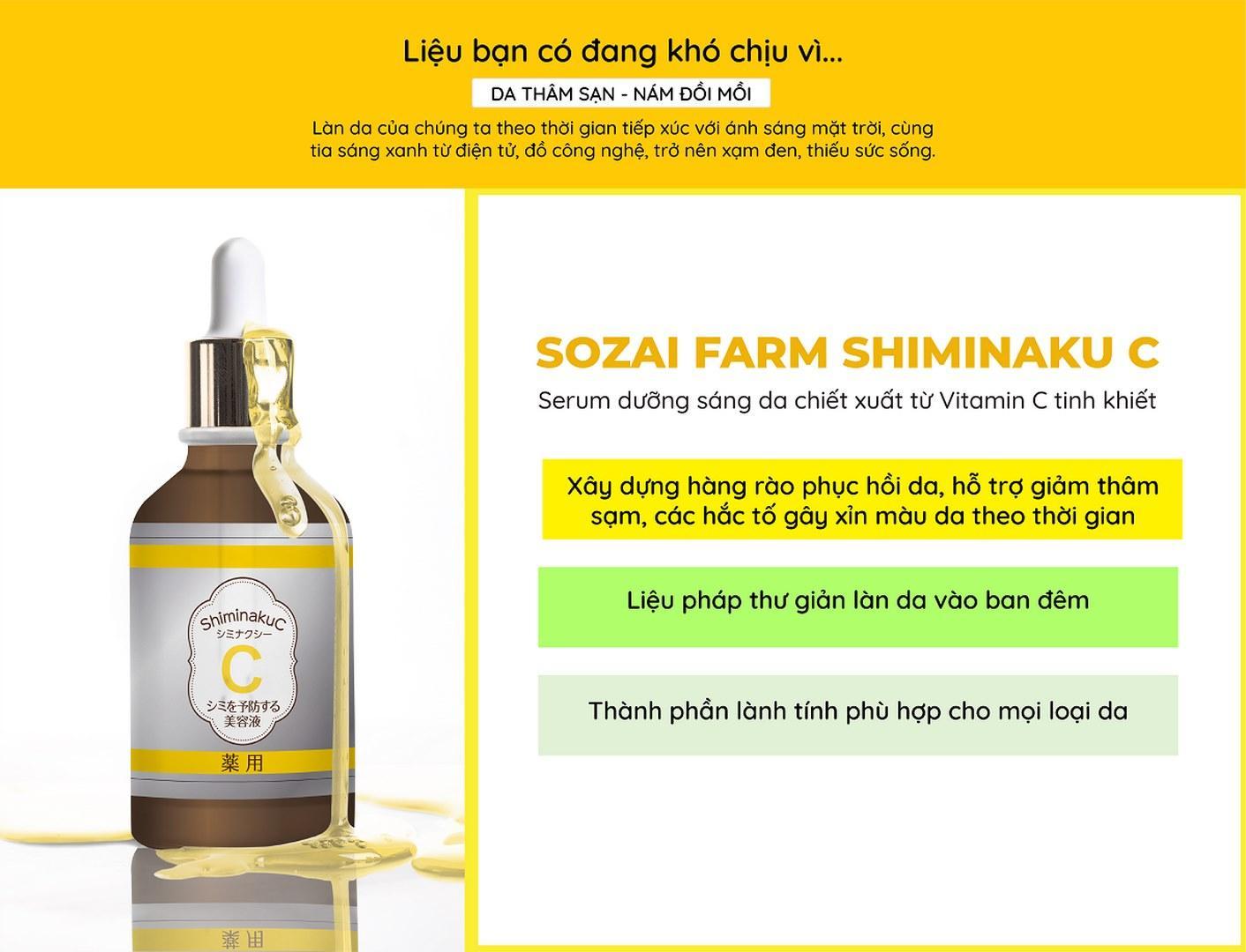 Serum dưỡng da Nhật Bản Shiminaku C