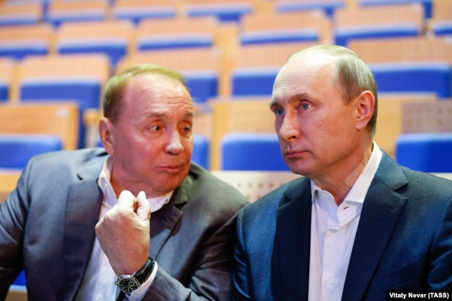 Oleksandr Maslyakov and Volodymyr Putin