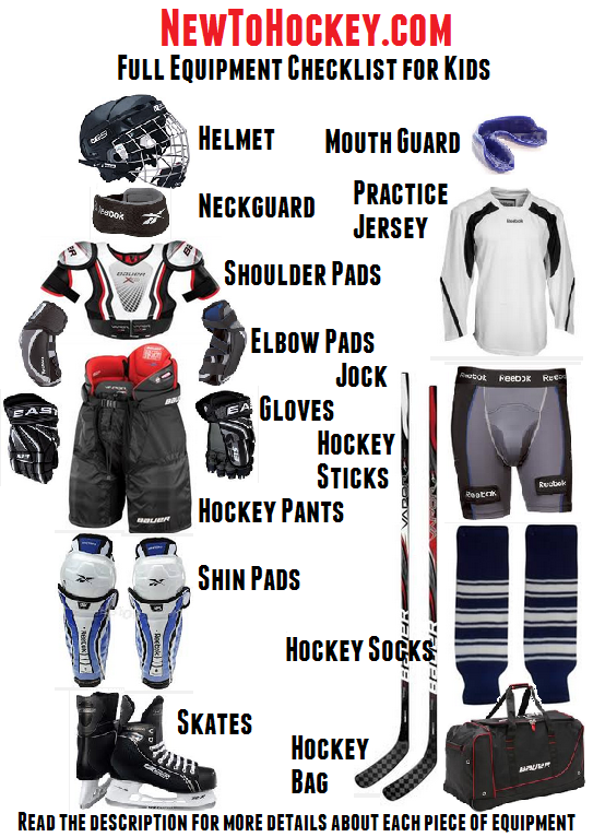 Hockey Equipment list for children