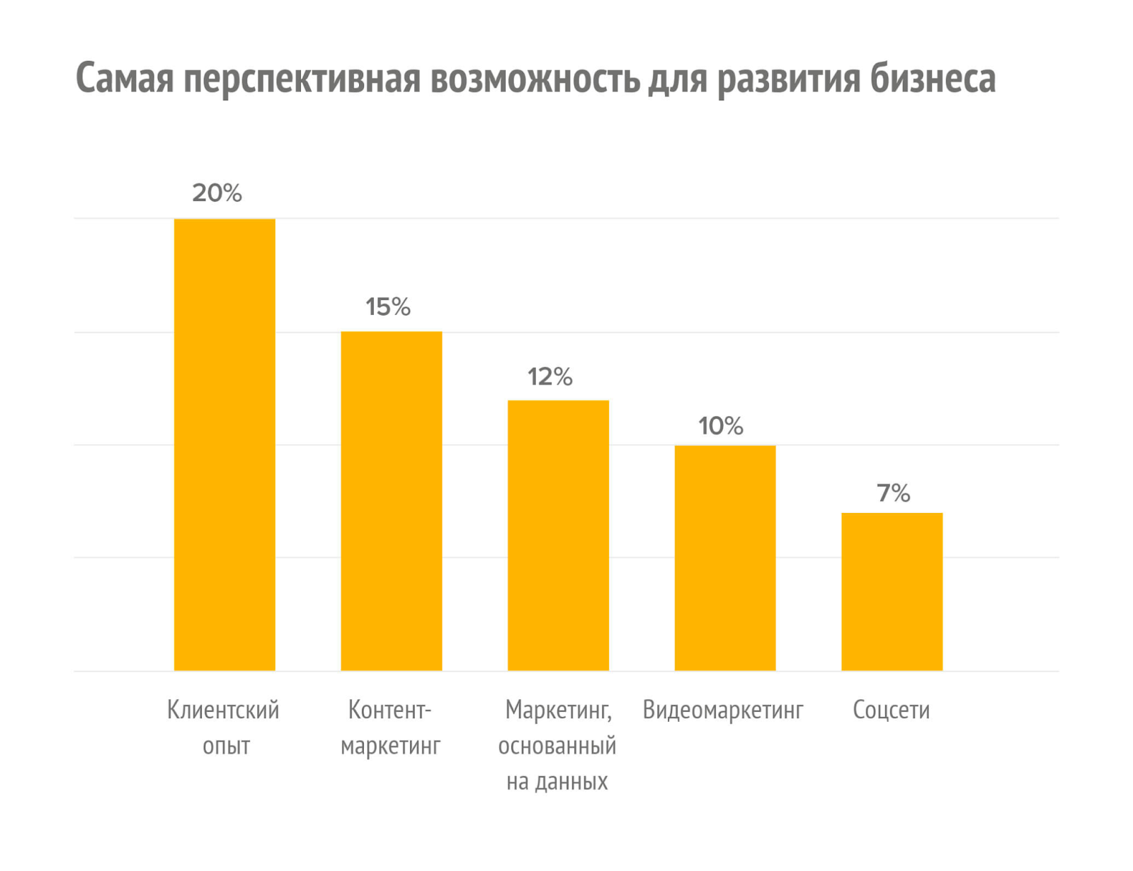 Самые перспективные возможности развития бизнеса