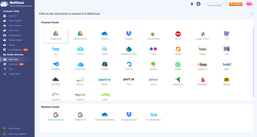 add google drive cloud multcloud