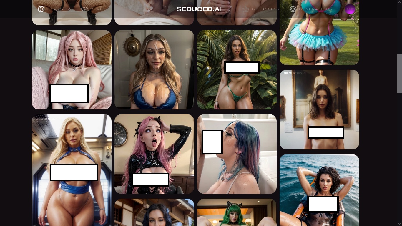 Seduced AI discover page