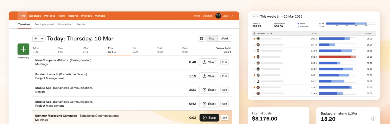 Time Tracking Tool for Harvest