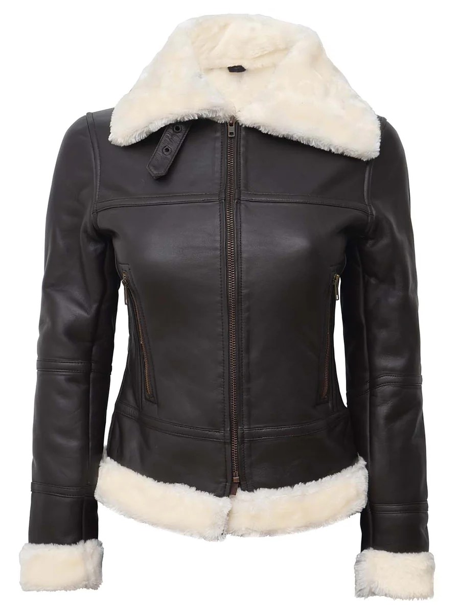 leather jacket sherpa lining