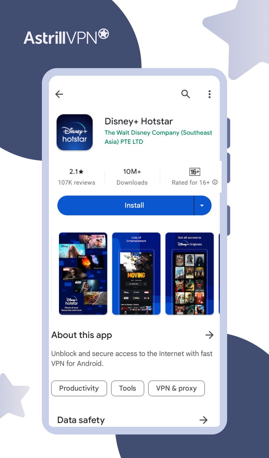 Download the Disney Plus Hotstar app