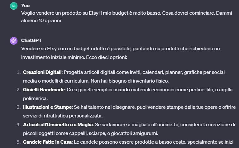 Scegli il prodotto