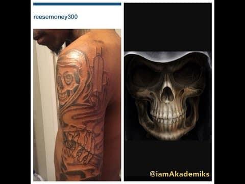 Lil Reese Tattoos The Grim Reaper on his Arm and will Feature it on his  Cover for “Supa Savage 2” | OSM Vision