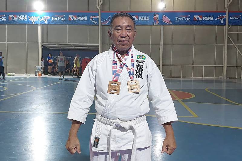 Carlos Alberto dos Santos, de 62 anos, se encontrou no esporte e com a equipe da UsiPaz Guamá