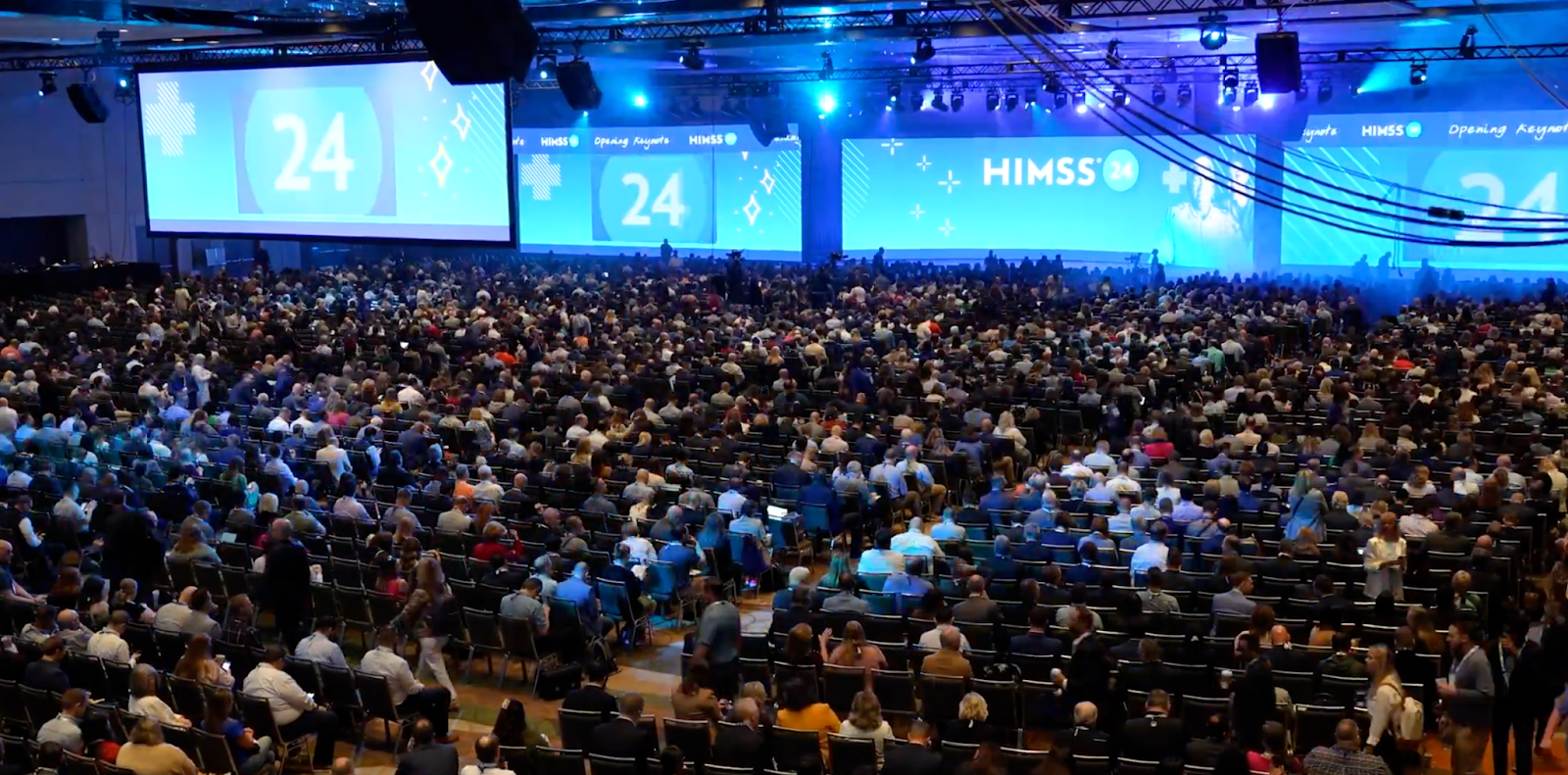 HIMSS 2024 main stage at Orange County Convention Center in Orlando