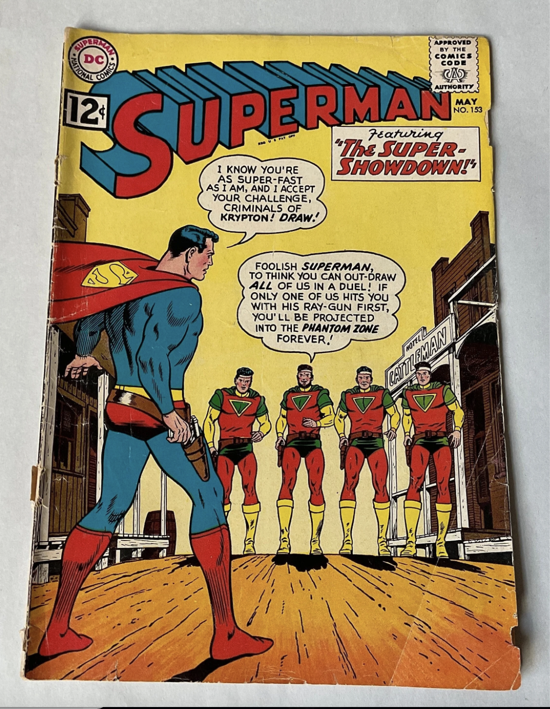 Superman Comic No. 153, May 1962. Featuring "The Super Showdown!"